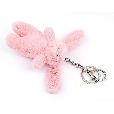 Cute Plush Rabbit Keychain Charm for Bags & Purse Decor