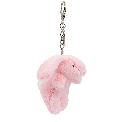 Cute Plush Rabbit Keychain Charm for Bags & Purse Decor