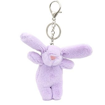Cute Plush Rabbit Keychain Charm for Bags & Purse Decor