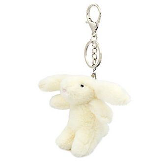 Cute Plush Rabbit Keychain Charm for Bags & Purse Decor