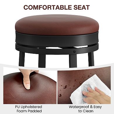 24" Swivel Bar Stools Set of 4