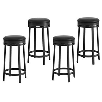 24" Swivel Bar Stools Set of 4