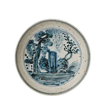Small Porcelain Three Friends Dish