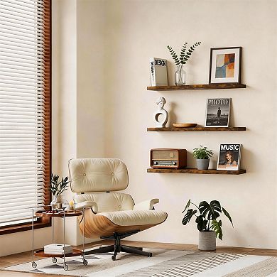 Rustic Wood Floating Wall Shelf