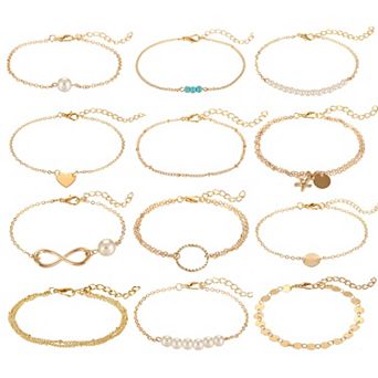 Simple Silver and Gold Bracelet