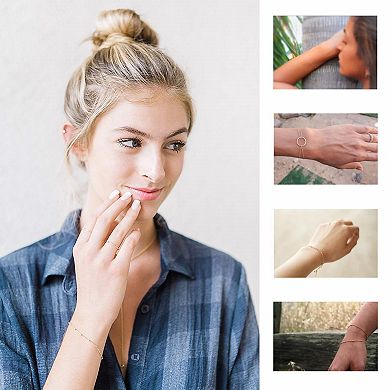 Simple Silver and Gold Bracelet