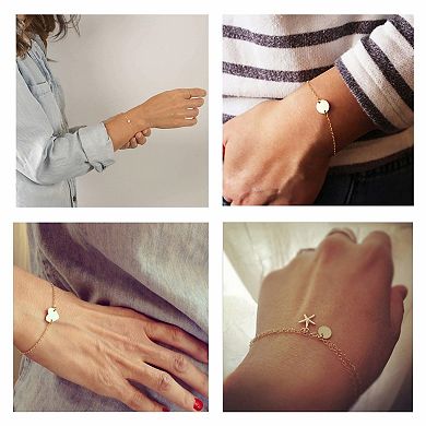 Simple Silver and Gold Bracelet