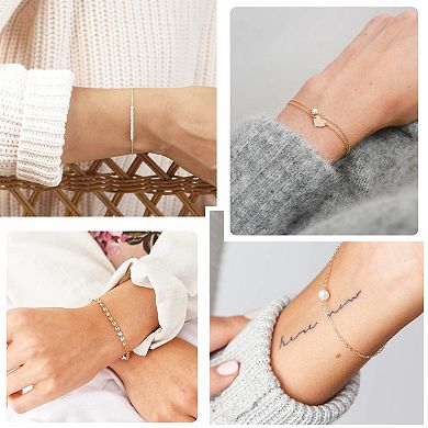 Simple Silver and Gold Bracelet