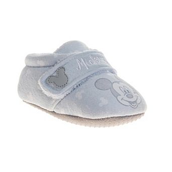 Disney Mickey Mouse Bootie Shoe Baby Boys' Soft Sole Cozy Comfort Fit Easy On/Off Cuddly (Infant)