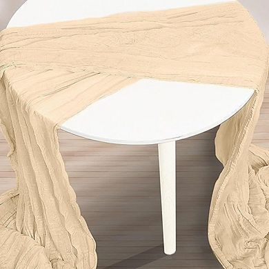 Cheesecloth Table Runner, Rustic Gauze Fabric, Decorative for Wedding & Party