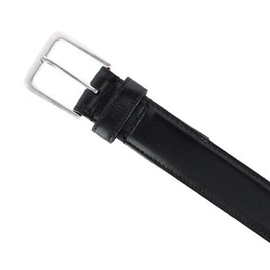 Bill Blass Men's Big & Tall 35mm Leather Profile Belt