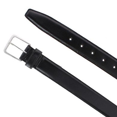 Bill Blass Men's Big & Tall 35mm Leather Profile Belt