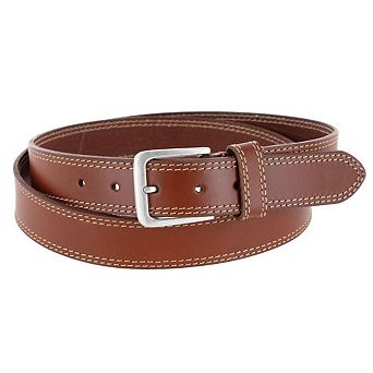 Bill Blass Men's Big & Tall 35mm Leather Profile Belt