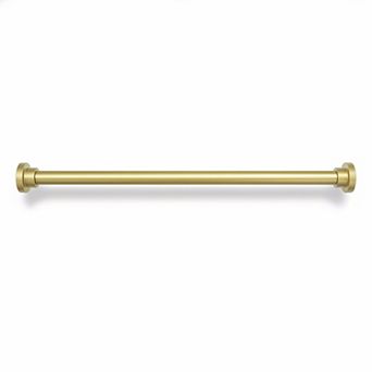 1 in Heavy Duty Tension Shower Rod, Adjustable 28-74 in No Drilling Chrome Gold