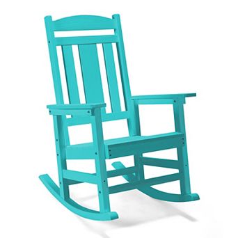 Hearthshire Outdoor Rocking Chair, Weather Resistant Proch Rocker for Adult