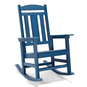 Hearthshire Outdoor Rocking Chair, Weather Resistant Proch Rocker for Adult
