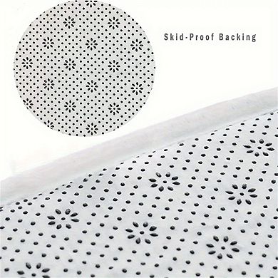 3D Cherry Heart Pattern Floor Mat Soft Anti-Slip Thick Printed Surface