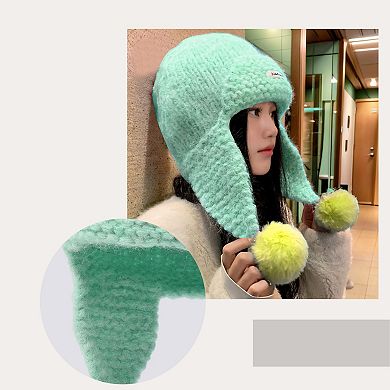 Dopamine Color Block Knit Hat 1 Pc