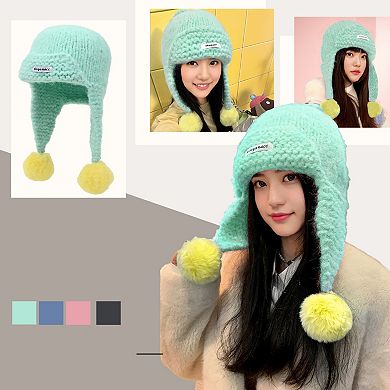Dopamine Color Block Knit Hat 1 Pc
