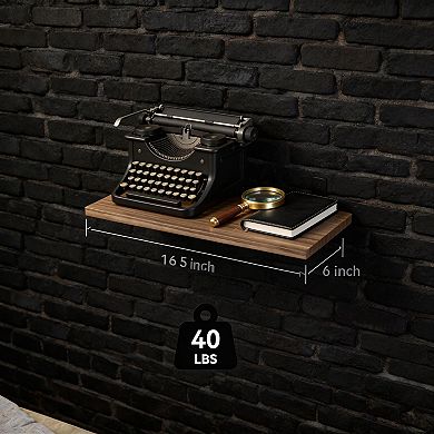 Wooden Floating Wall Shelves 3 Pack