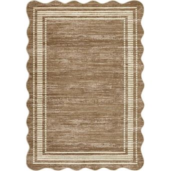 Runner Rug for Kitchen Non Slip,Low Pile Solid Color Area Rug, Carpet Stain Resistant Neutral Area