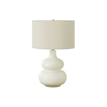 Lighting Table Lamp Ivory Cream Shade Cream Ceramic Contemporary