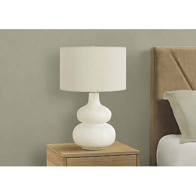 Lighting Table Lamp Ivory Cream Shade Cream Ceramic Contemporary