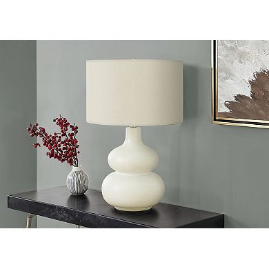 Lighting Table Lamp Ivory Cream Shade Cream Ceramic Contemporary