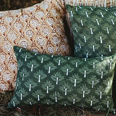 Zeenat Lumbar Throw Pillow Cover