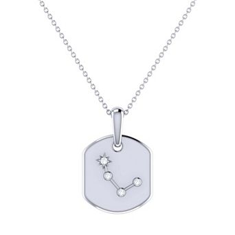 Aries Diamond Necklace in Sterling Silver