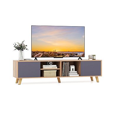 TV Stand Cabinet for Tvs Up to 65 Inch with Storage Shelves
