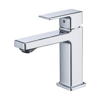 Single-Handle Bathroom Faucet with Splash-Free Aerator for 1-Hole Sinks