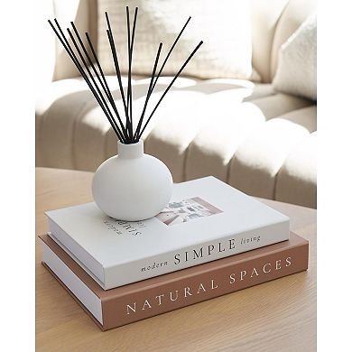 Decorative Faux Books Set of 2 Boxes for Coffee Table Display