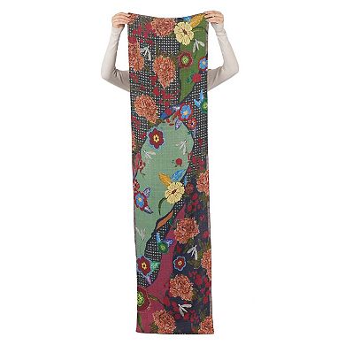 Reversible Garden Patchwork Scarf