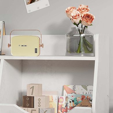 Storage Organizer, 5-Cubby Bookshelf , Wooden Storage Cabinet for School, Classroom, Playroom