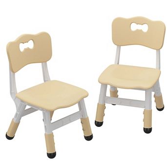 2 Pack Adjustable Kid Kitchen Chairs Indoor 3 Level Adjustable Suitable for Boy Girl