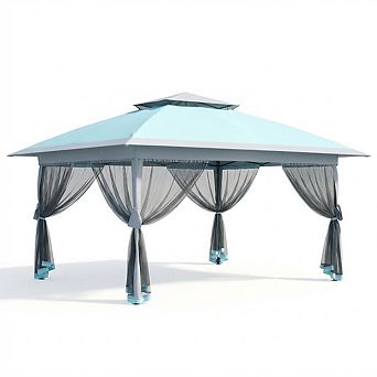 Pop-Up Gazebo 12x12, Canopy Tent with Mosquito Netting, One Push Setup for Patio with Sand Bags