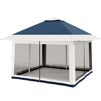 Pop-Up Gazebo 12x12, Canopy Tent with Mosquito Netting, One Push Setup for Patio with Sand Bags