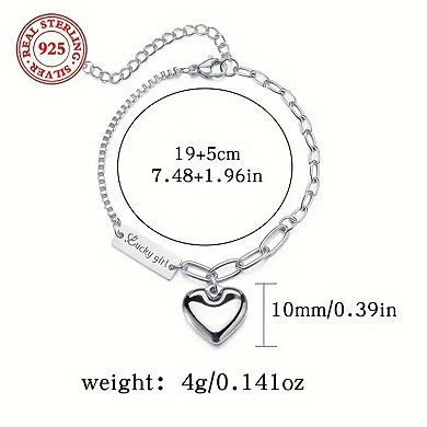 Heart-Shaped Anklet, With A Small And Lovely Heart Design