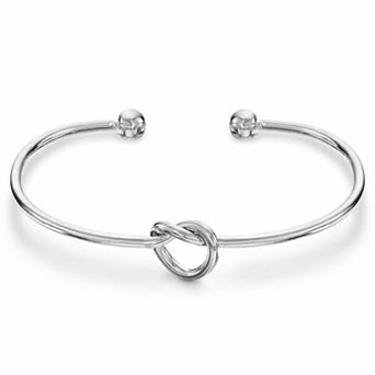 Eternal Love Knot Adjustable Gold Bangle