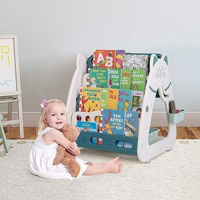Kids Art Easel 3 In 1 Magnetic Dry Erase Board With Stool