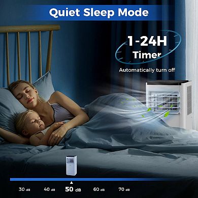 10000 BTU Portable Air Conditioner With Remote for Rooms Up to 350 Sq Ft