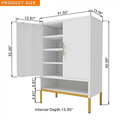 Slim 5-Tier Shoe Cabinet with Adjustable Shelves, Narrow Storage for Entryway Bedroom