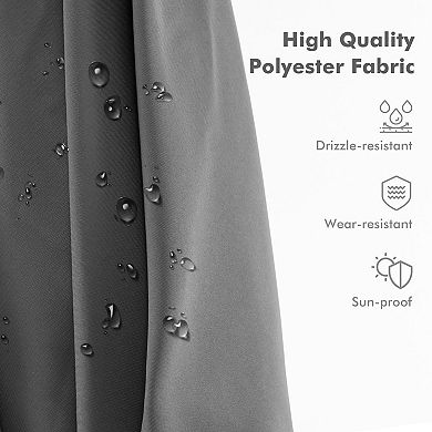 Cantilever Patio Umbrella 9.5 Ft with 360 Rotation and Double Top