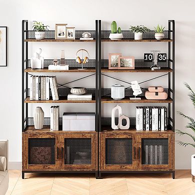 87" Tall 4-Tier Bookshelf for Bedroom Sturdy Storage Organizer
