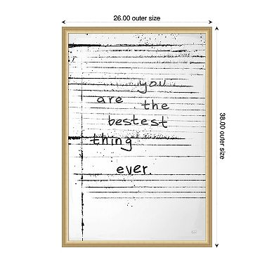 Amanti Art Framed Fabric Pinboard, Passing Notes by Kent Youngstrom Printed Bulletin Board