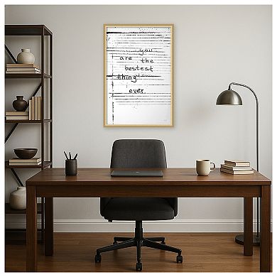 Amanti Art Framed Fabric Pinboard, Passing Notes by Kent Youngstrom Printed Bulletin Board