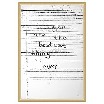 Amanti Art Framed Fabric Pinboard, Passing Notes by Kent Youngstrom Printed Bulletin Board