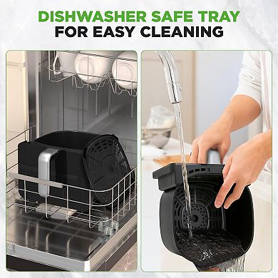 Nutrichef 6.3 QT Electric Air Fryer 12-1 Preset