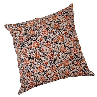 Sunset Horizon Kalamkari Handcrafted Pillow